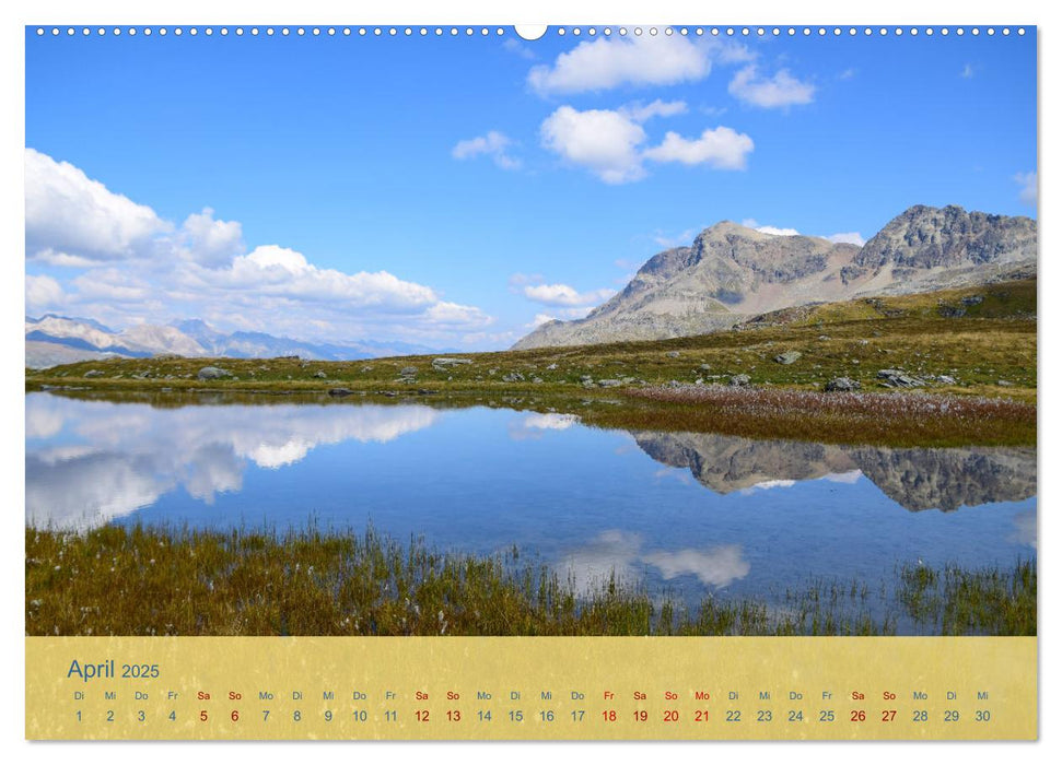 Oberengadin - Berge, Seen und Licht (CALVENDO Wandkalender 2025)