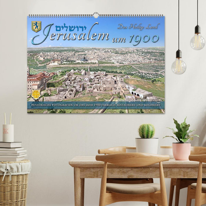 Jerusalem um 1900 - Fotos neu restauriert und koloriert (CALVENDO Wandkalender 2025)