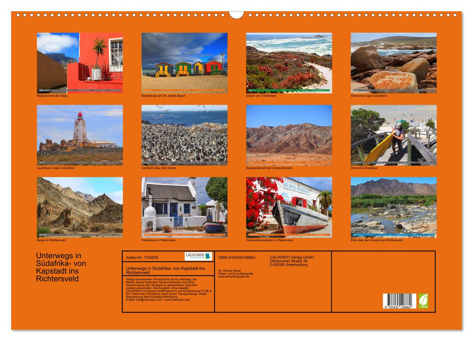 Unterwegs in Südafrika- von Kapstadt ins Richtersveld (CALVENDO Wandkalender 2025)