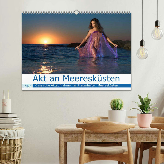 Akt an wilden Meeresküsten (CALVENDO Wandkalender 2025)