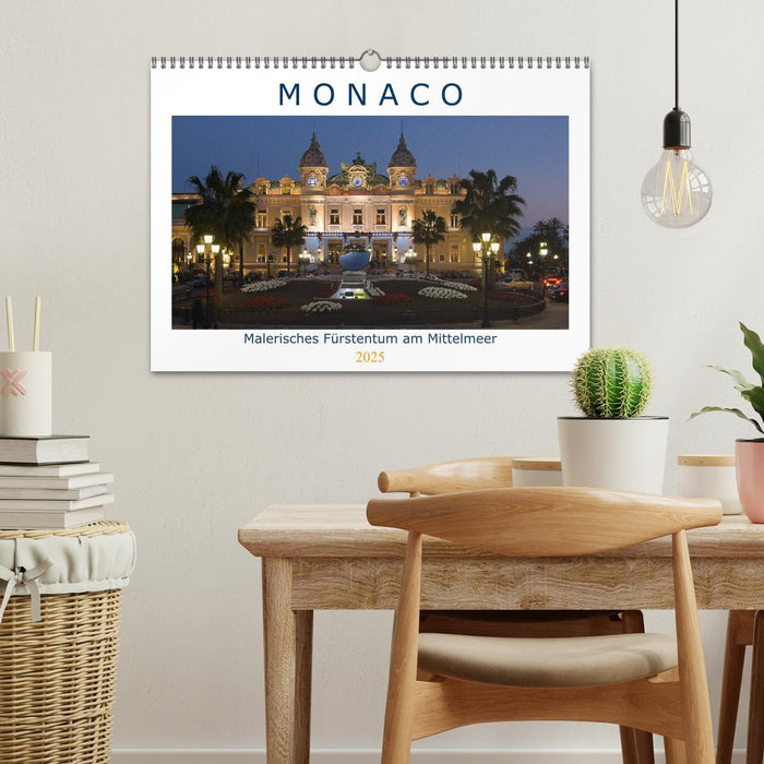 Monaco - Malerisches Fürstentum am Mittelmeer (CALVENDO Wandkalender 2025)