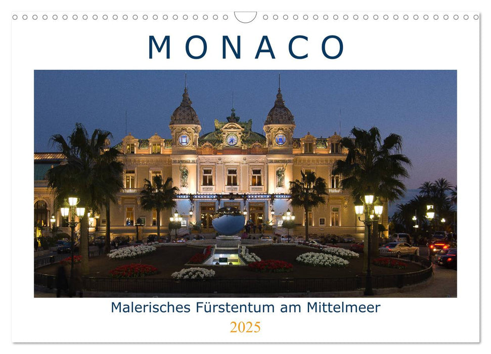 Monaco - Malerisches Fürstentum am Mittelmeer (CALVENDO Wandkalender 2025)