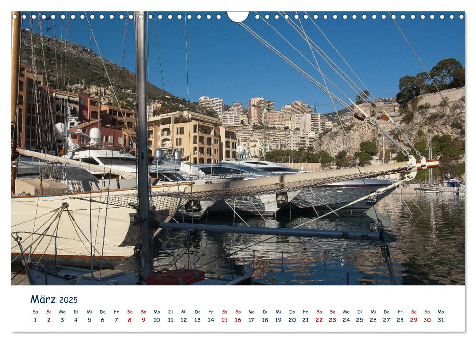 Monaco - Malerisches Fürstentum am Mittelmeer (CALVENDO Wandkalender 2025)