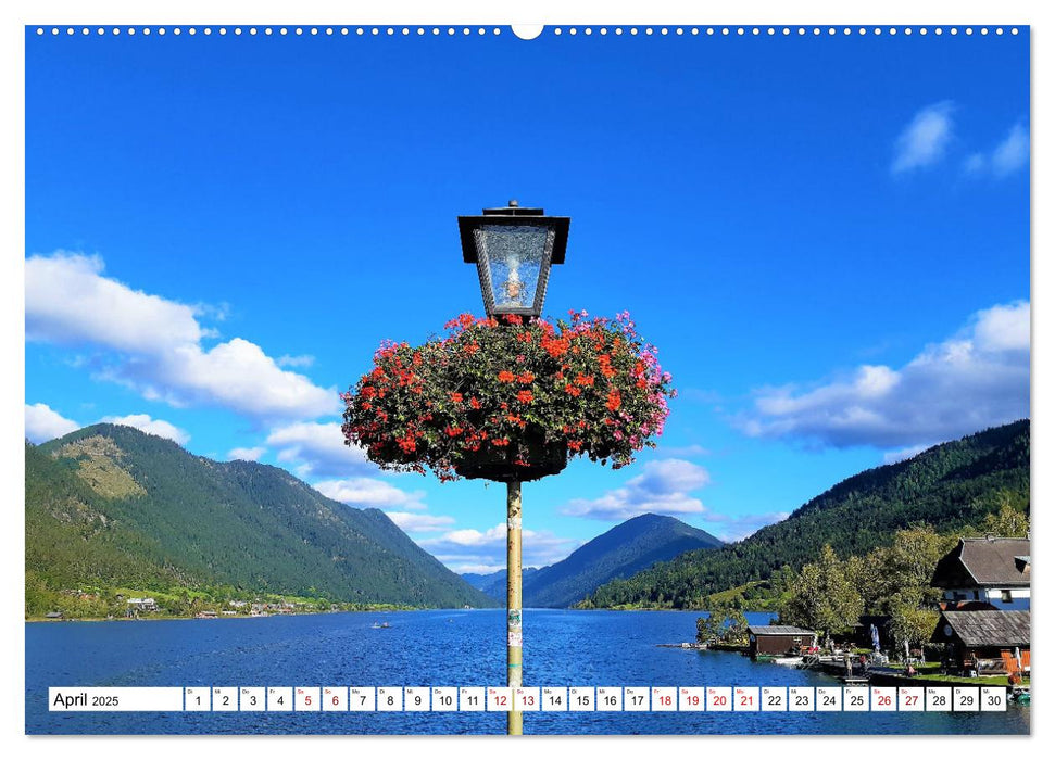 Villach und Weissensee - Stadt, Land, Berge und Seen (CALVENDO Wandkalender 2025)