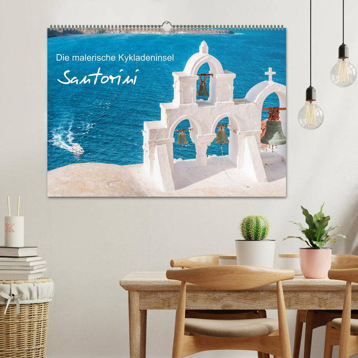 Santorini - Die malerische Kykladeninsel (CALVENDO Wandkalender 2025)