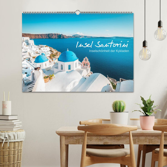 Insel Santorini - Inselschönheit der Kykladen (CALVENDO Wandkalender 2025)