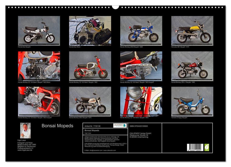 Bonsai Mopeds (CALVENDO Wandkalender 2025)