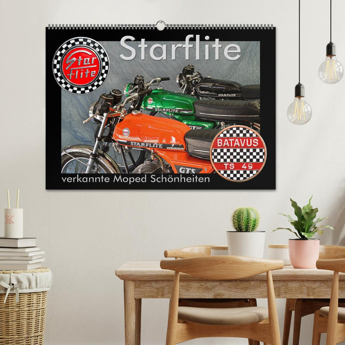 Starflite verkannte Moped Schönheiten (CALVENDO Wandkalender 2025)