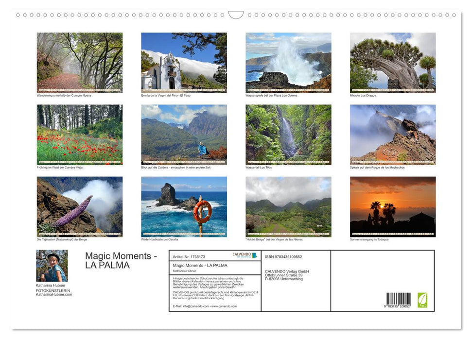 Magic Moments - LA PALMA (CALVENDO Wandkalender 2025)