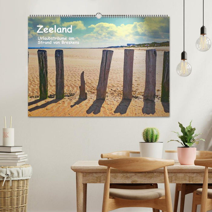 Zeeland - Urlaubsträume am Strand von Breskens (CALVENDO Wandkalender 2025)