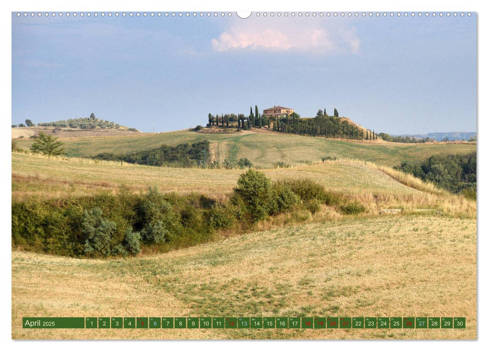 Crete Senesi - Raue Schönheit der Toskana (CALVENDO Wandkalender 2025)