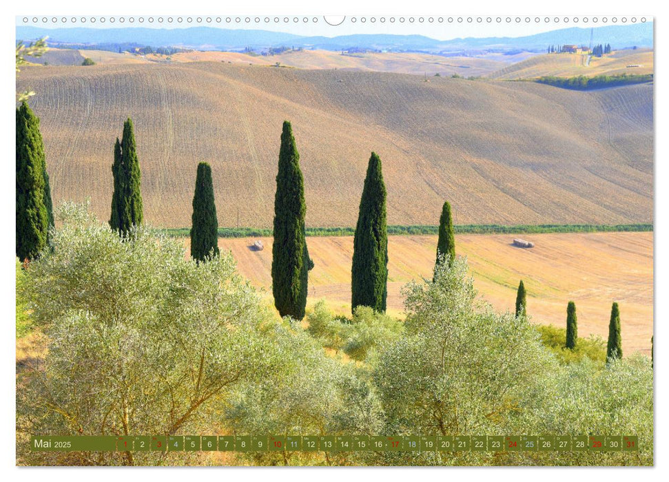 Crete Senesi - Raue Schönheit der Toskana (CALVENDO Wandkalender 2025)