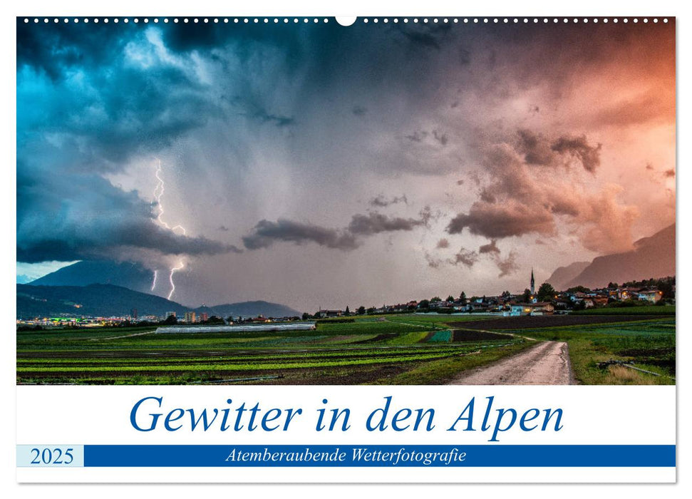 Gewitter in den Alpen (CALVENDO Wandkalender 2025)