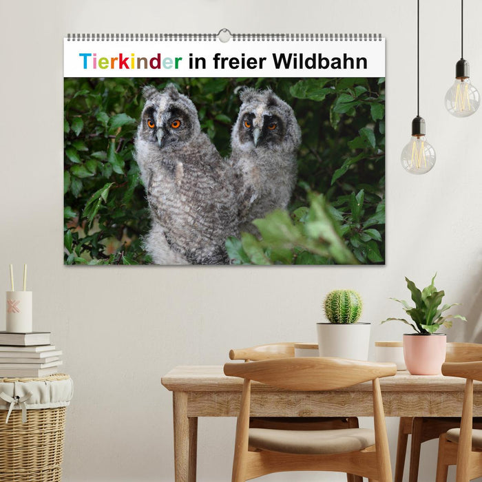 Tierkinder in freier Wildbahn (CALVENDO Wandkalender 2025)