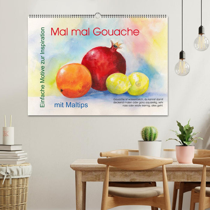 Mal mal Gouache (CALVENDO Wandkalender 2025)