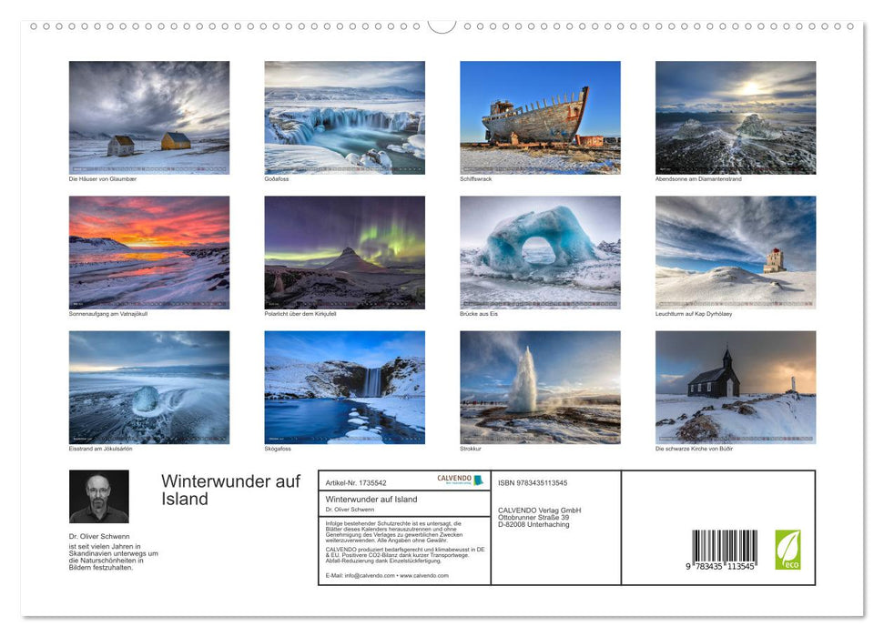 Winterwunder auf Island (CALVENDO Premium Wandkalender 2025)