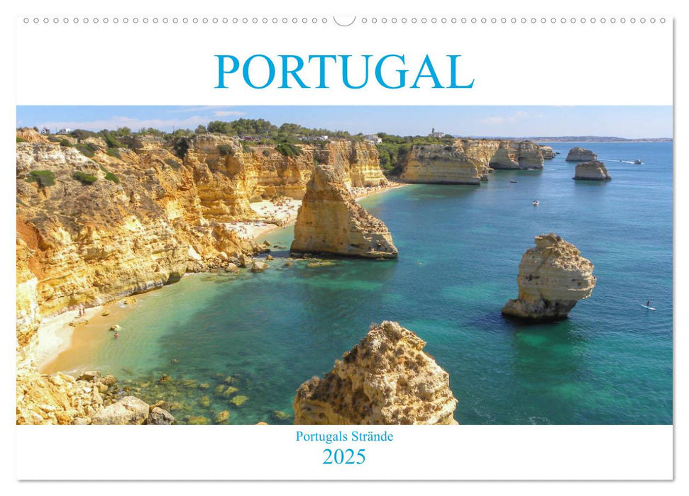 Portugal - Strände in Portugal (CALVENDO Wandkalender 2025)