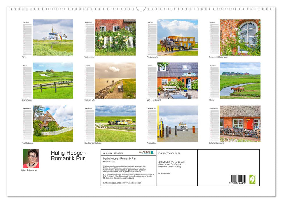 Hallig Hooge - Romantik Pur (CALVENDO Wandkalender 2025)