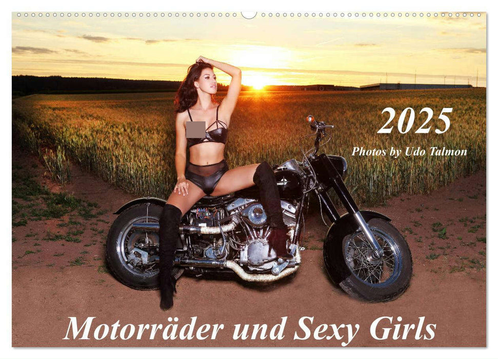 Motorräder und Sexy Girls (CALVENDO Wandkalender 2025)