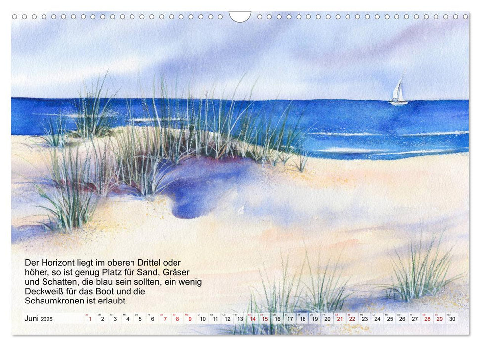 Mal mal Aquarell (CALVENDO Wandkalender 2025)