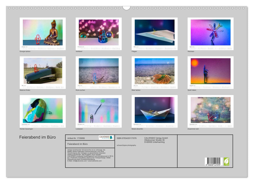 Feierabend im Büro (CALVENDO Wandkalender 2025)