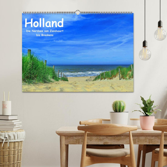 Holland - Die Nordsee von Zandvoort bis Breskens (CALVENDO Wandkalender 2025)