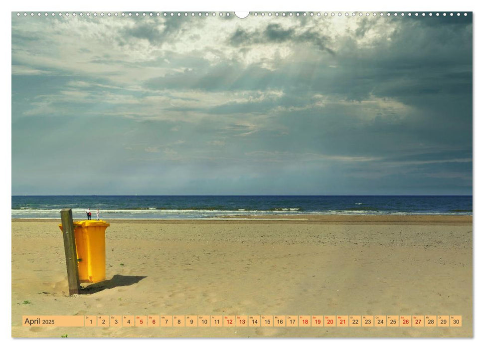 Holland - Die Nordsee von Zandvoort bis Breskens (CALVENDO Wandkalender 2025)