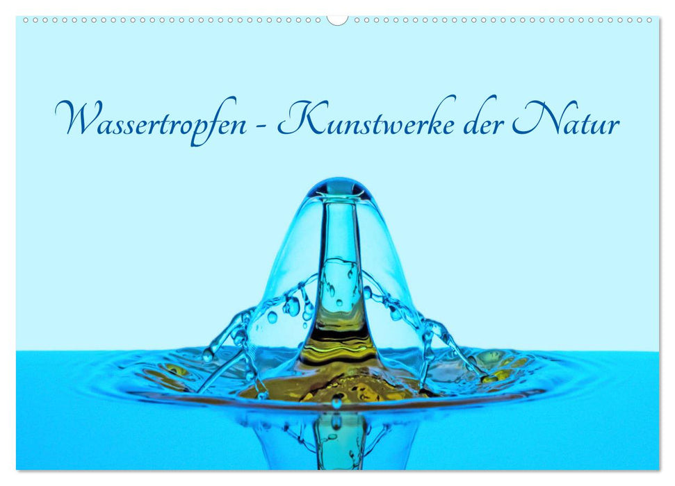 Wassertropfen - Kunstwerke der Natur (CALVENDO Wandkalender 2025)