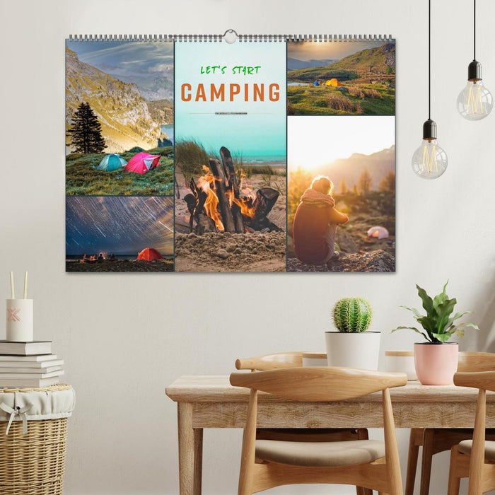 Let's start Camping (CALVENDO Wandkalender 2025)