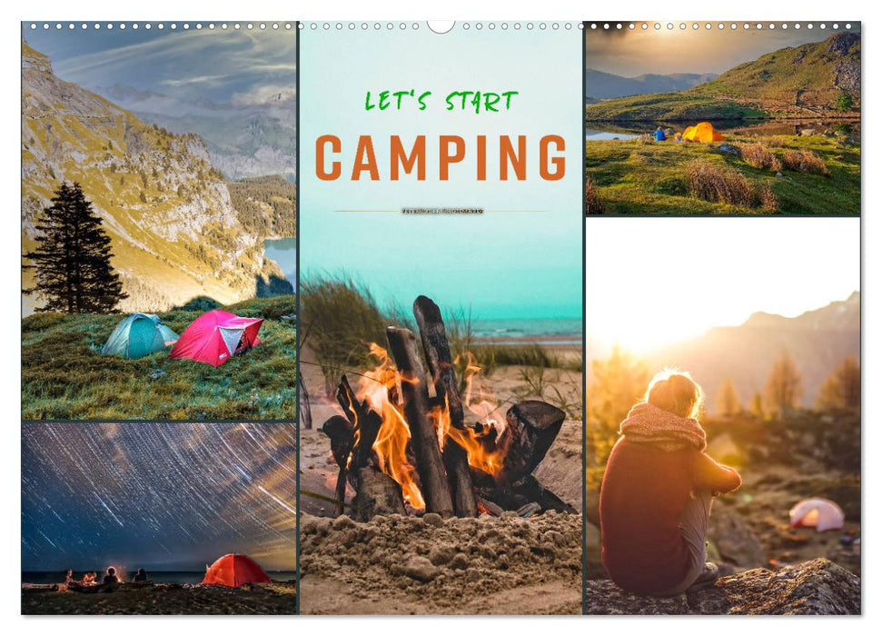 Let's start Camping (CALVENDO Wandkalender 2025)