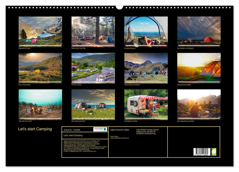 Let's start Camping (CALVENDO Wandkalender 2025)