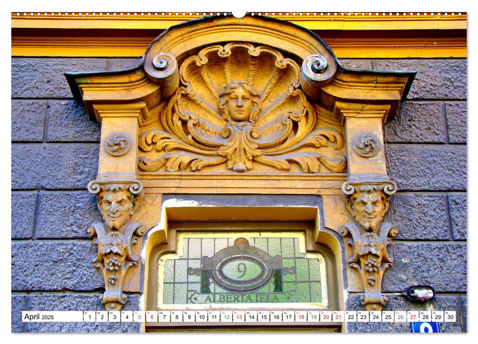 Jugendstil in Riga - Schmuckstücke der lettischen Hauptstadt (CALVENDO Wandkalender 2025)