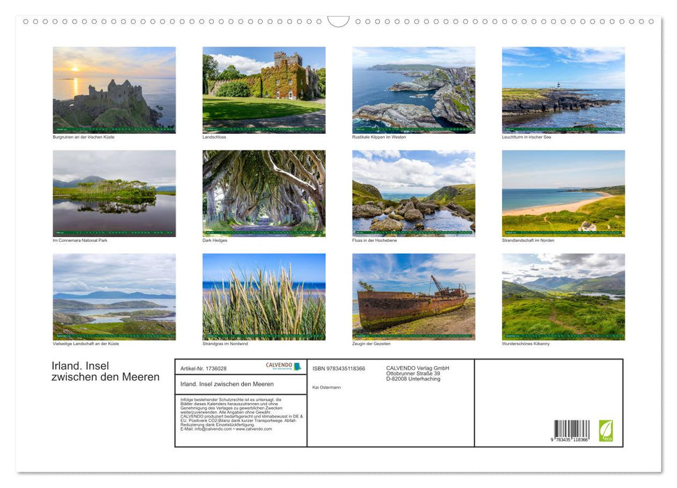 Irland. Insel zwischen den Meeren (CALVENDO Wandkalender 2025)