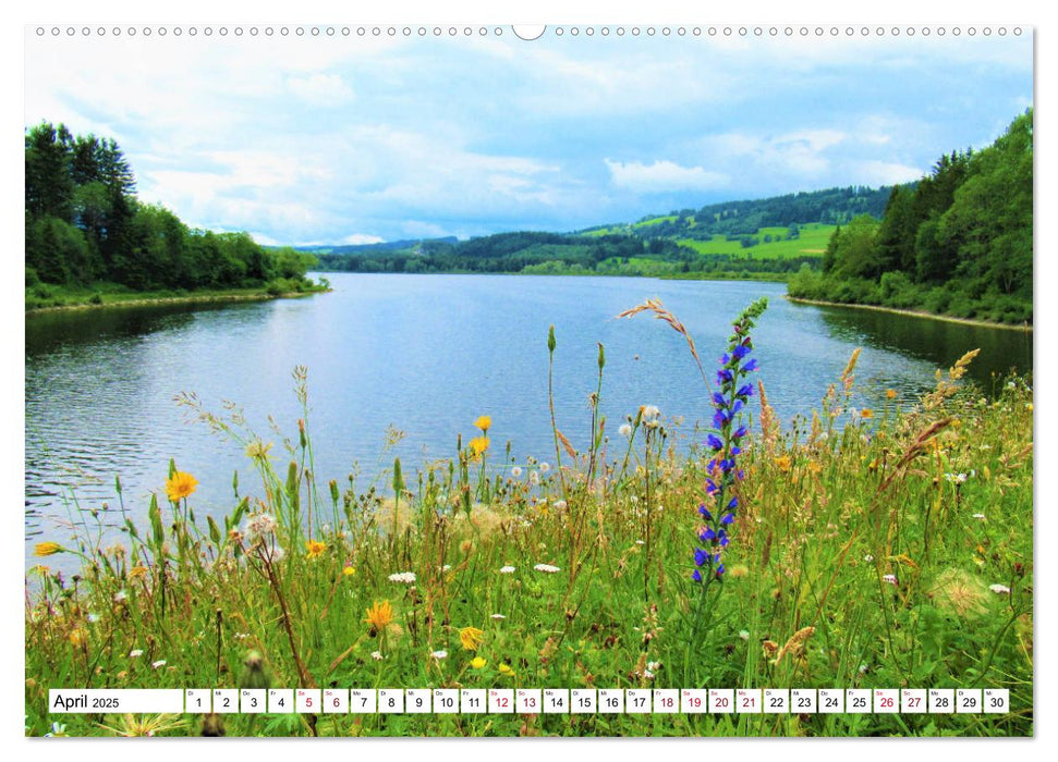 Die Wertach - vom Ursprung bis zur Mündung (CALVENDO Wandkalender 2025)