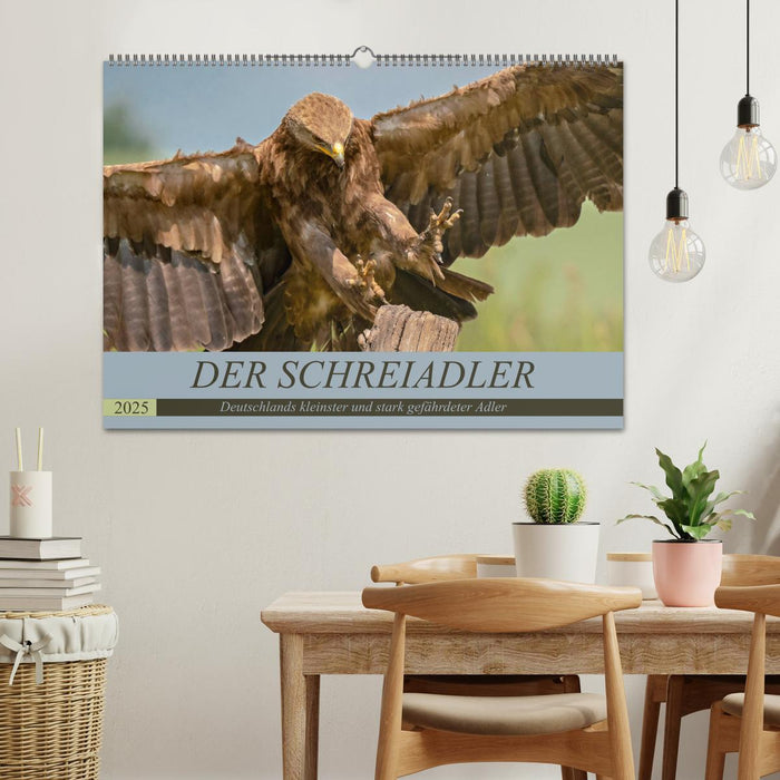 Der Schreiadler (Clanga pomarina) - Deutschands kleinster und stark gefährdeter Adler. (CALVENDO Wandkalender 2025)