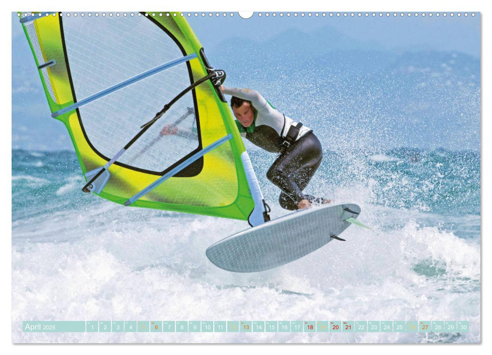 Windsurfen: Wasser, Gischt und Wellen - Edition Funsport (CALVENDO Wandkalender 2025)