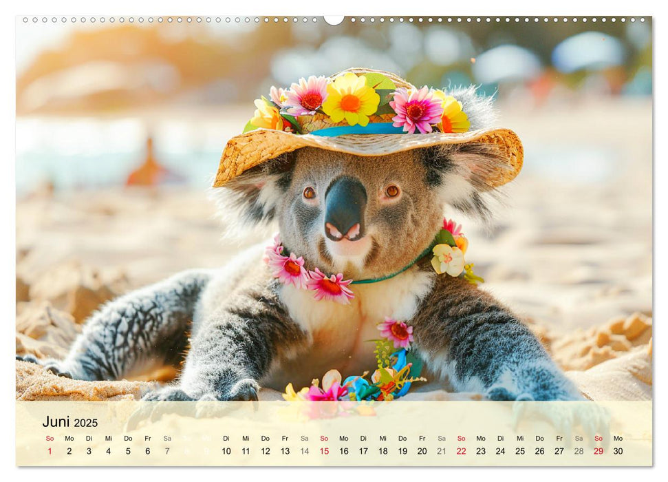 Koalas im Modefieber. Flauschig und Chic beim Fotoshooting (CALVENDO Wandkalender 2025)