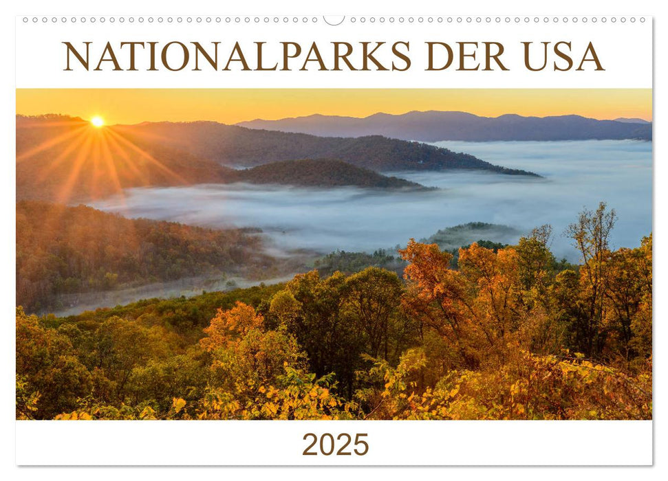 Nationalparks der USA (CALVENDO Wandkalender 2025)