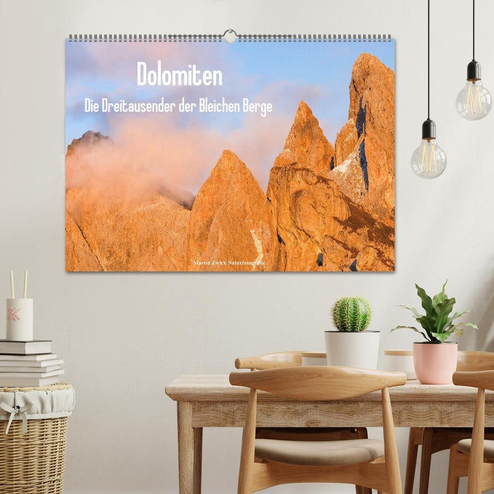 Dolomiten - Die Dreitausender der Bleichen Berge (CALVENDO Wandkalender 2025)