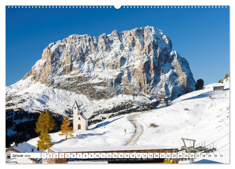 Dolomiten - Die Dreitausender der Bleichen Berge (CALVENDO Wandkalender 2025)