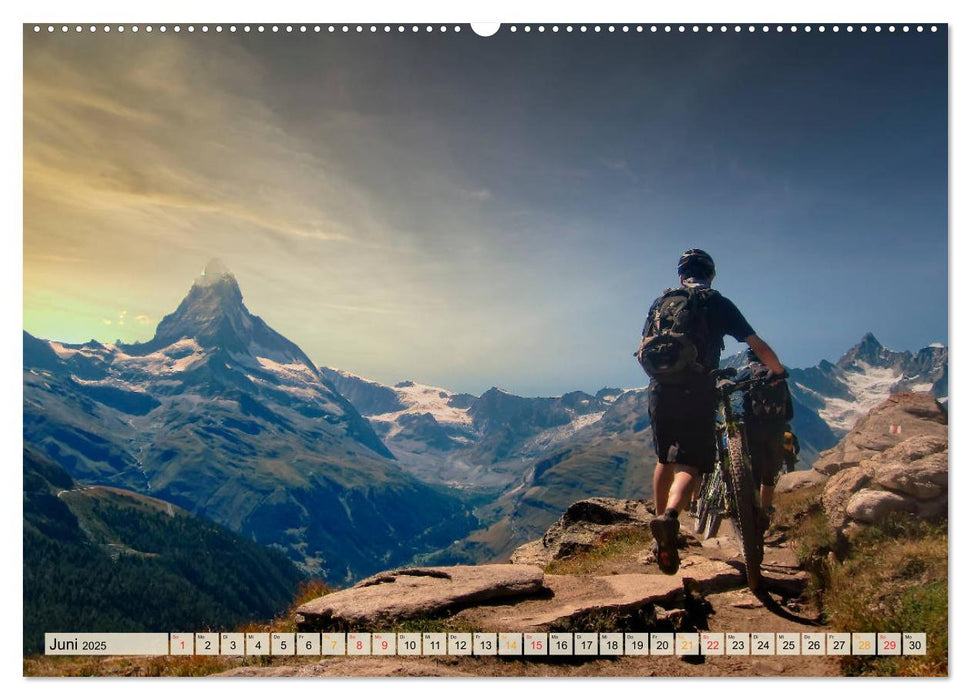 Fahrradfahren - Lust auf Natur (CALVENDO Wandkalender 2025)