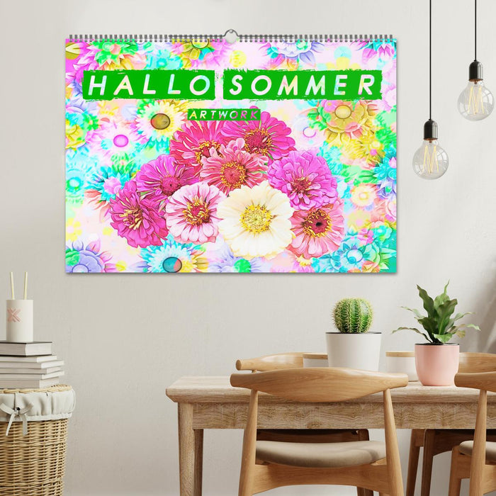 Hallo Sommer - Artwork (CALVENDO Wandkalender 2025)