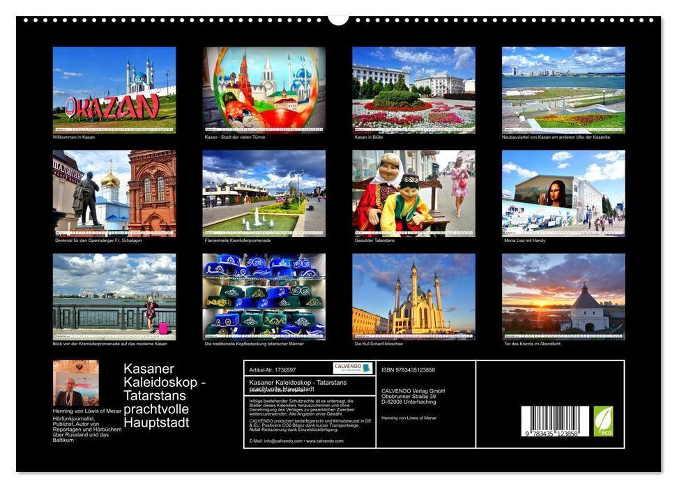 Kasaner Kaleidoskop - Tatarstans prachtvolle Hauptstadt (CALVENDO Premium Wandkalender 2025)