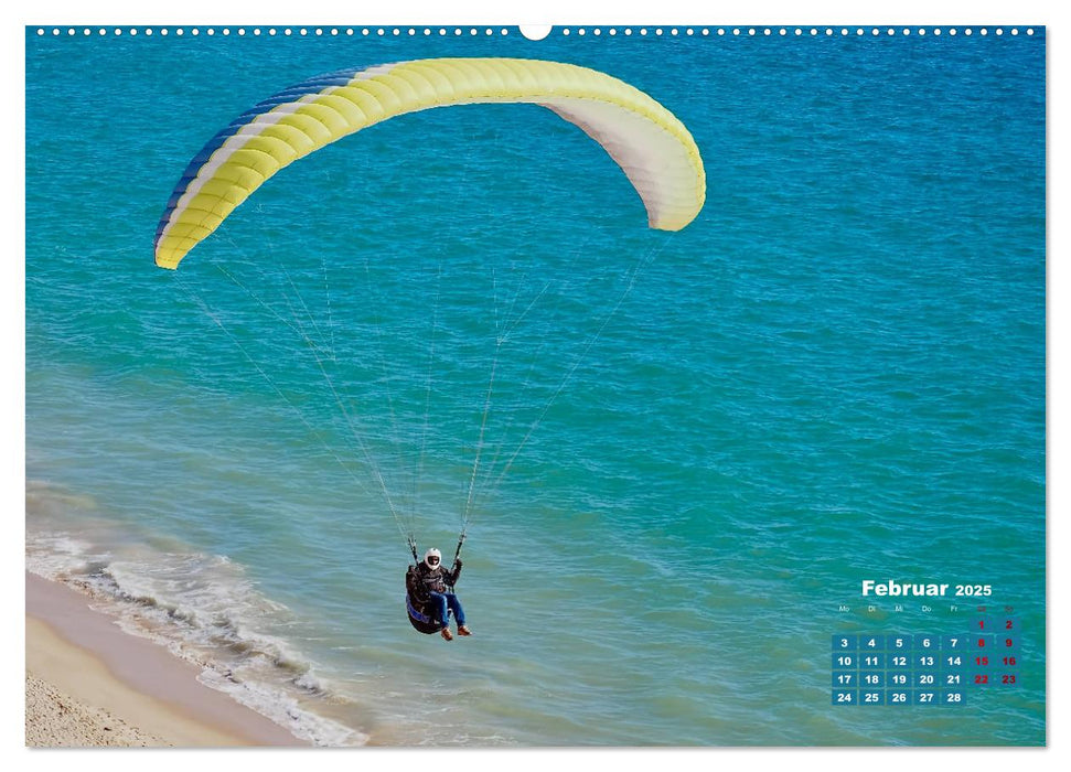 Die Lust am Paragliding (CALVENDO Premium Wandkalender 2025)