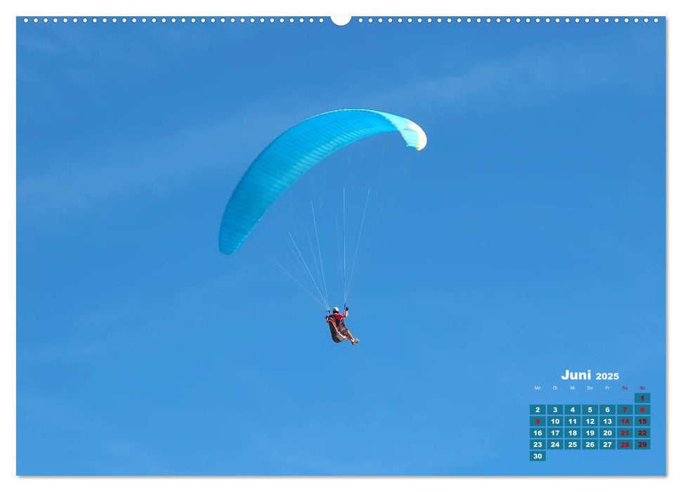 Die Lust am Paragliding (CALVENDO Premium Wandkalender 2025)