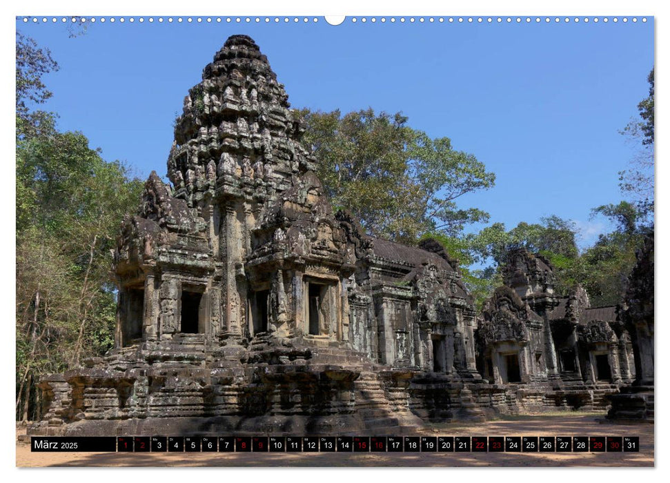 Angkor - Mythos im Reich der Khmer (CALVENDO Premium Wandkalender 2025)