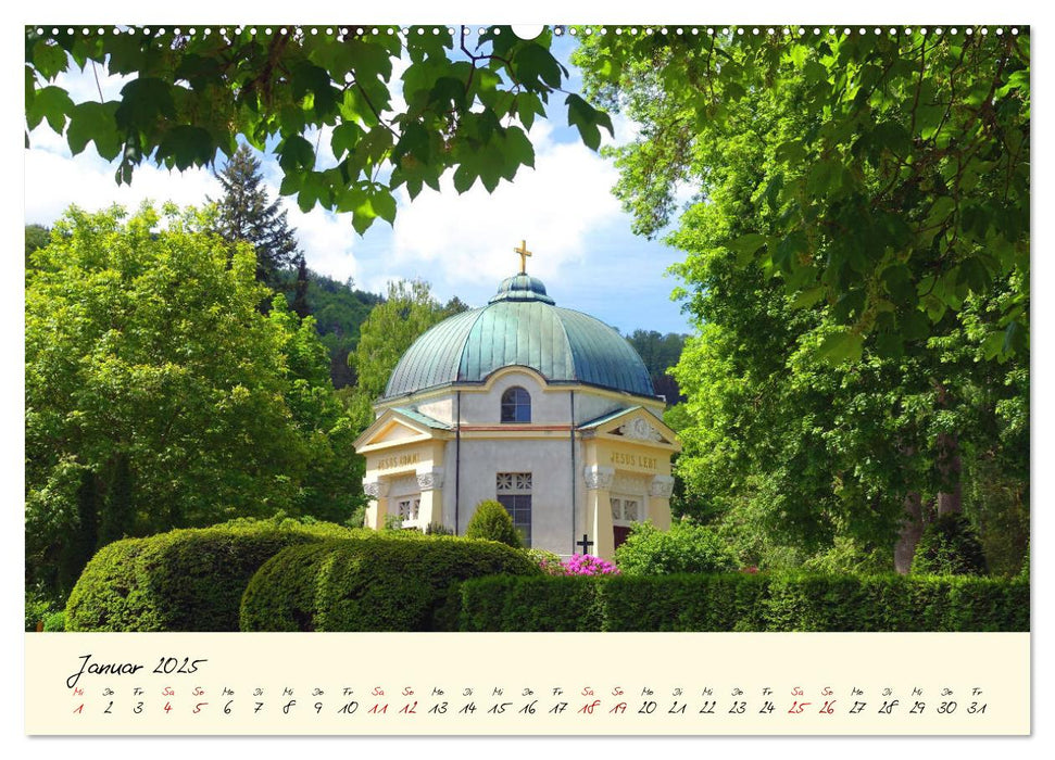 Friedhöfe - Orte der Ruhe und des Gedenkens (CALVENDO Wandkalender 2025)