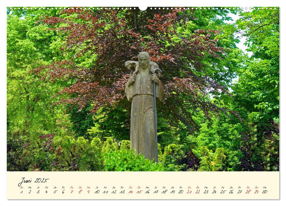 Friedhöfe - Orte der Ruhe und des Gedenkens (CALVENDO Wandkalender 2025)