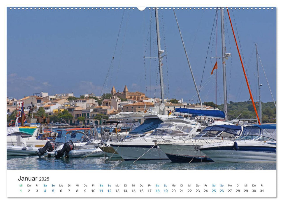 Segelboote und Yachten - Lebensart am Mittelmeer (CALVENDO Premium Wandkalender 2025)