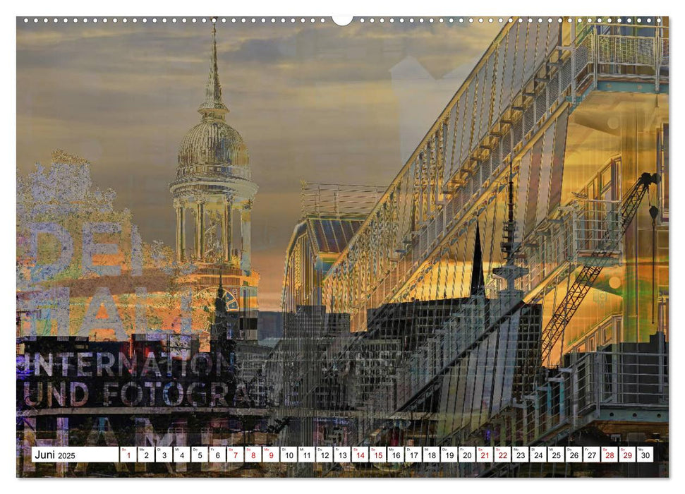 Hamburger GoldArt (CALVENDO Premium Wandkalender 2025)